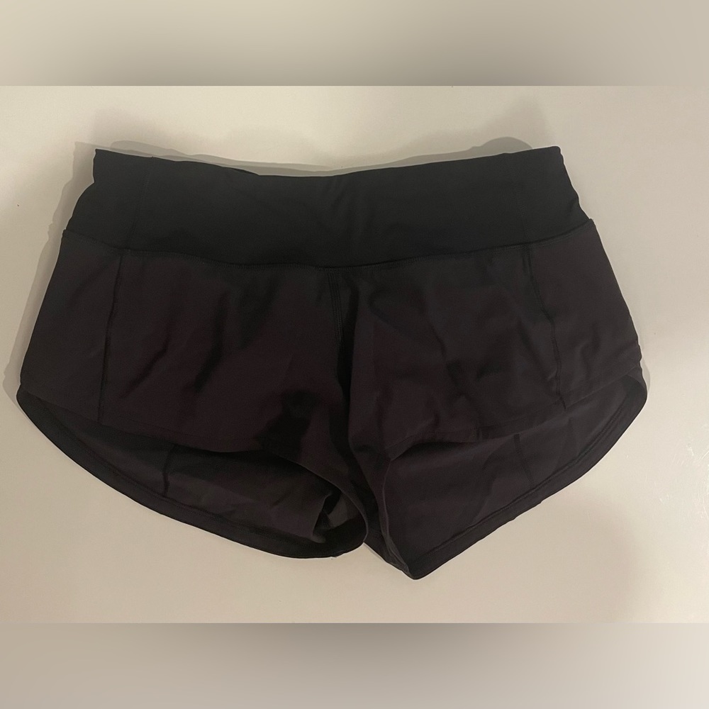 Lululemon Speed Up Low-Rise Lined Short 2.5” Black
